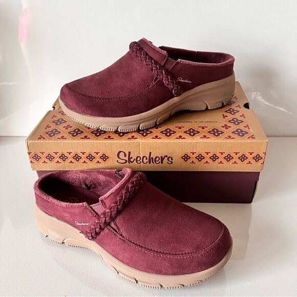 Skechers Shoes - Skechers Easy Going Darling Thing Water Repellent Suede Clogs
